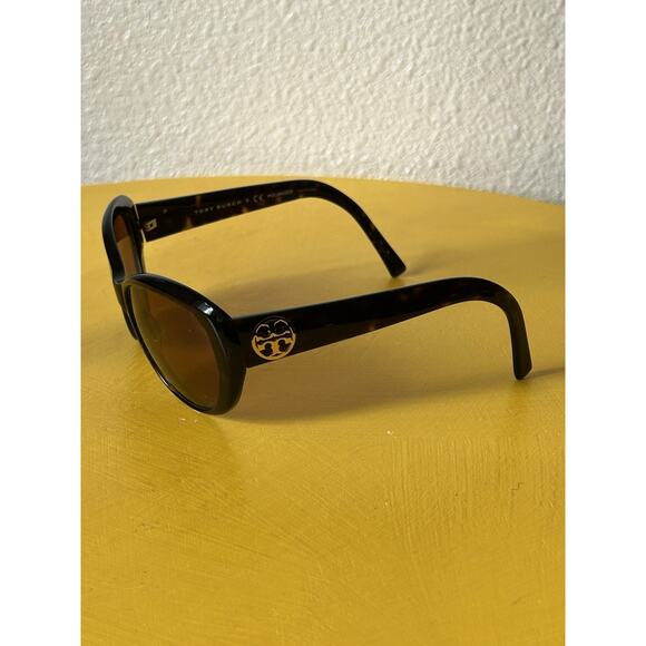 Tory Burch Womens Plastic Sunglasses Brown Designer - Picture 4 of 13